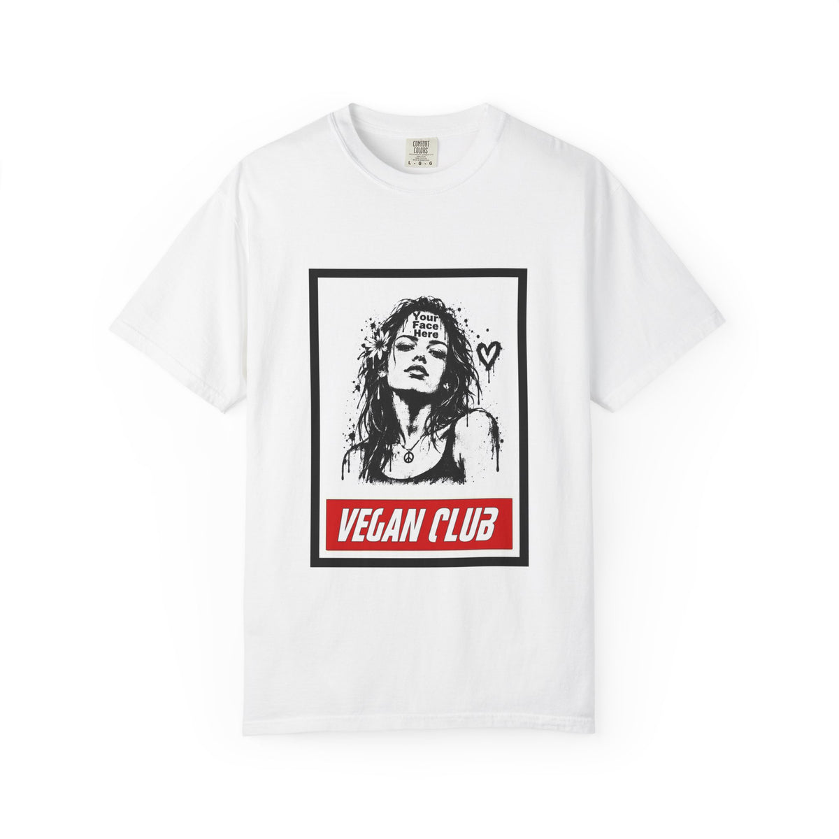 Add Your Personalized Design on a Vegan Club Crew Unisex T-shirt