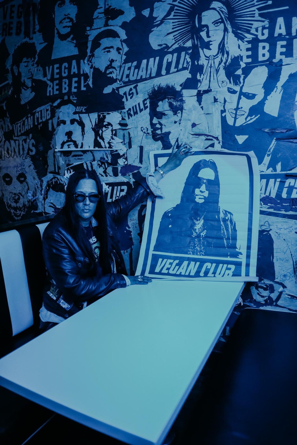 NewsPrint Poster Vegan Club feat. Jyrki @jyrki69