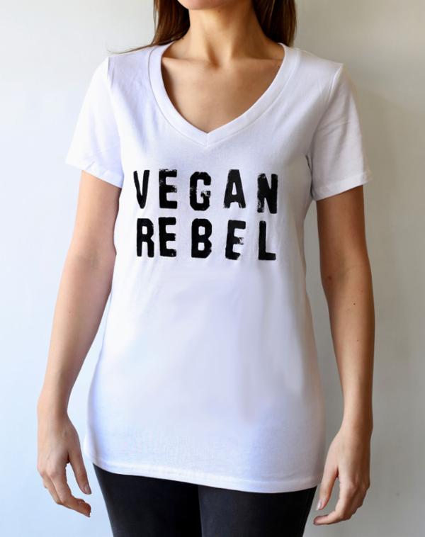 Vegan Rebel Women's V-Neck T-shirt