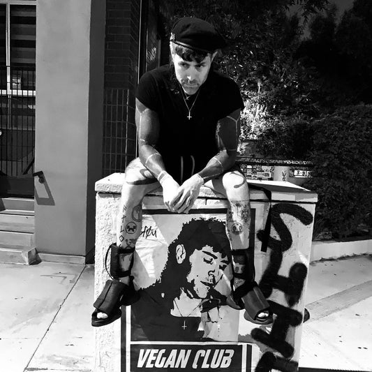 NewsPrint Poster Vegan Club featuring Davey Havok