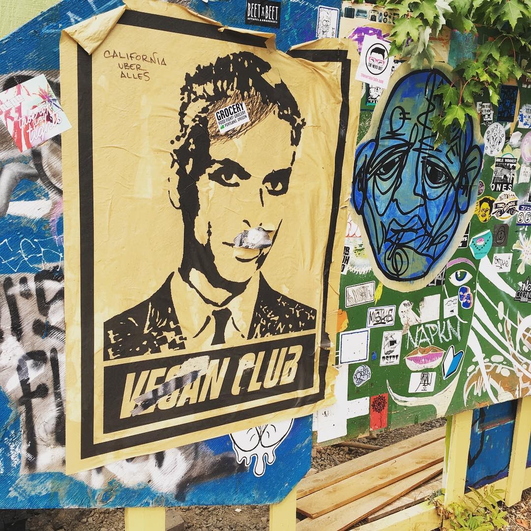 NewsPrint Poster Vegan Club Tony Kanal