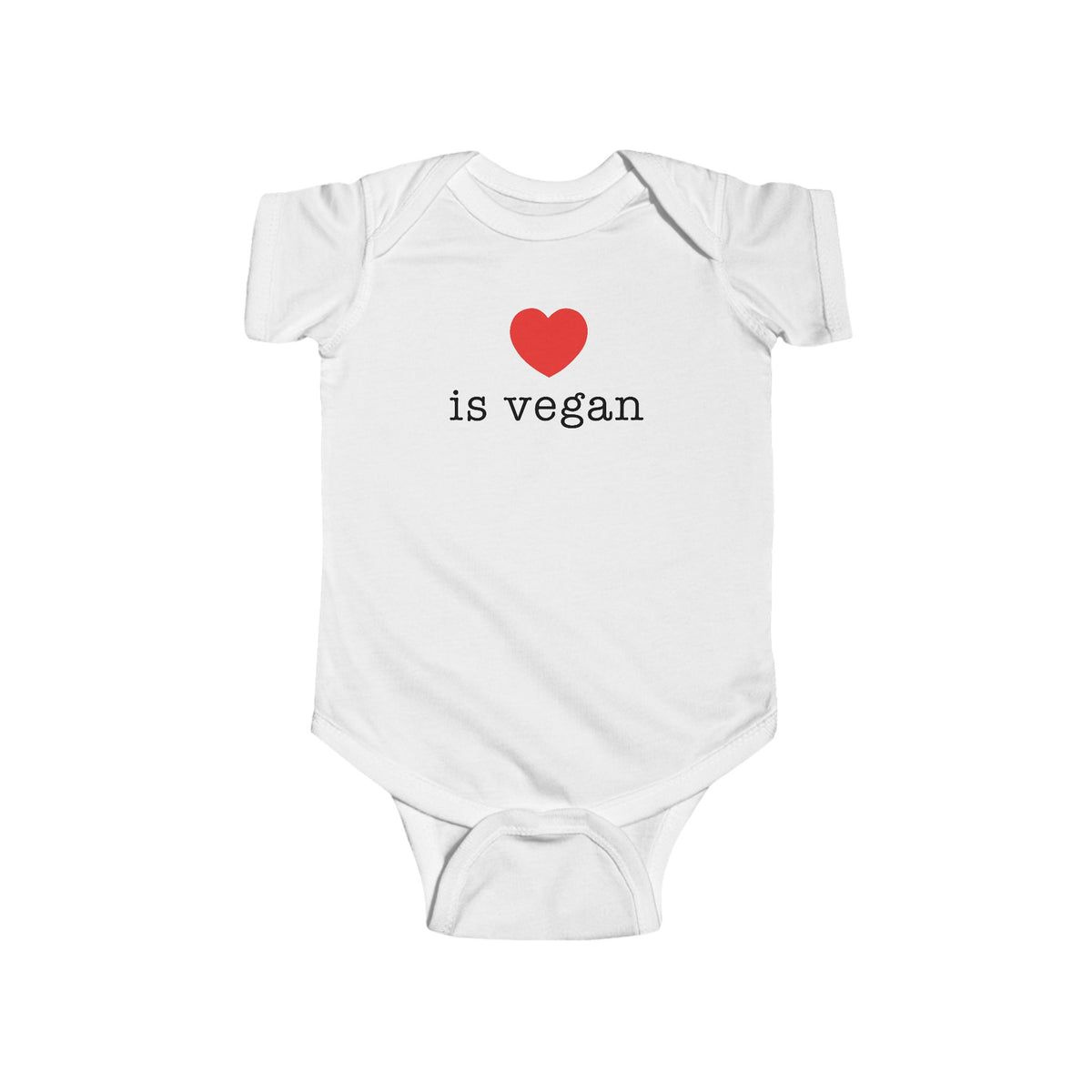 Love is Vegan Baby Bodysuit – Born with Compassion