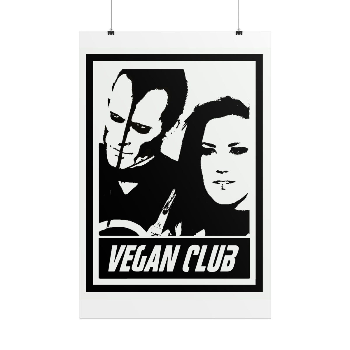 Vegan Club Poster - Alissa White Gluz & Doyle Wolfgang couple