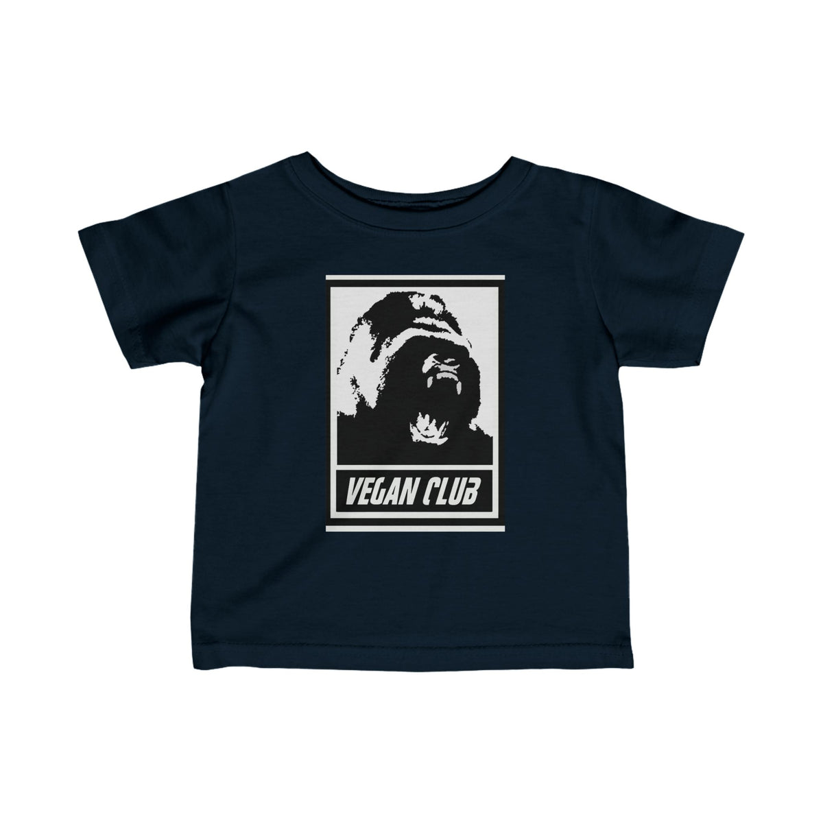 Infant Tee - Vegan Club Gorilla Print