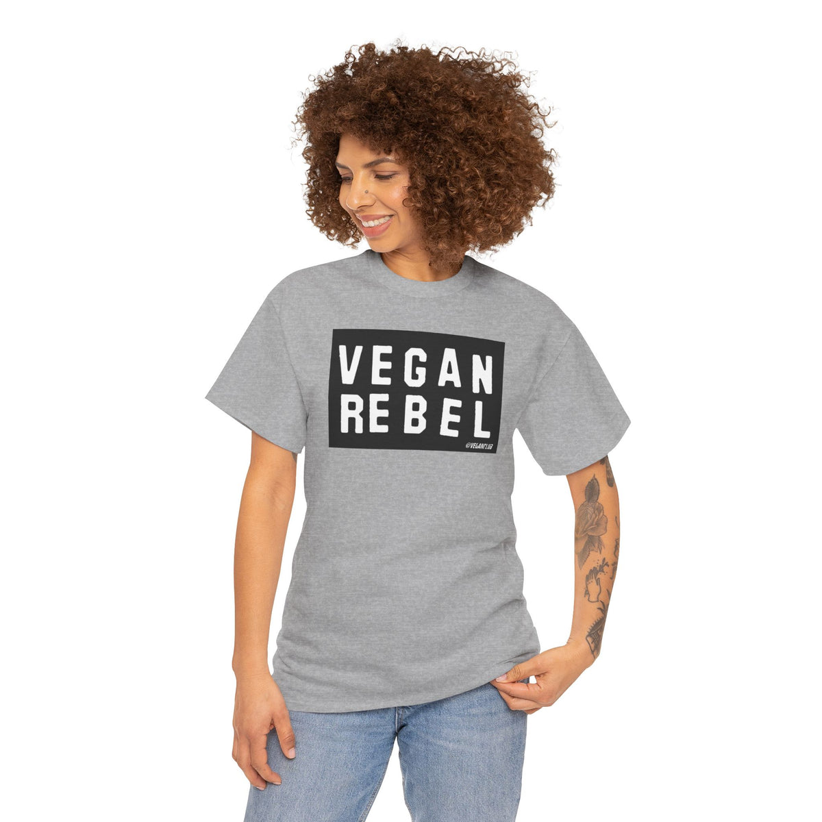 Vegan Rebel T-shirt - Unisex Heavy Cotton Tee