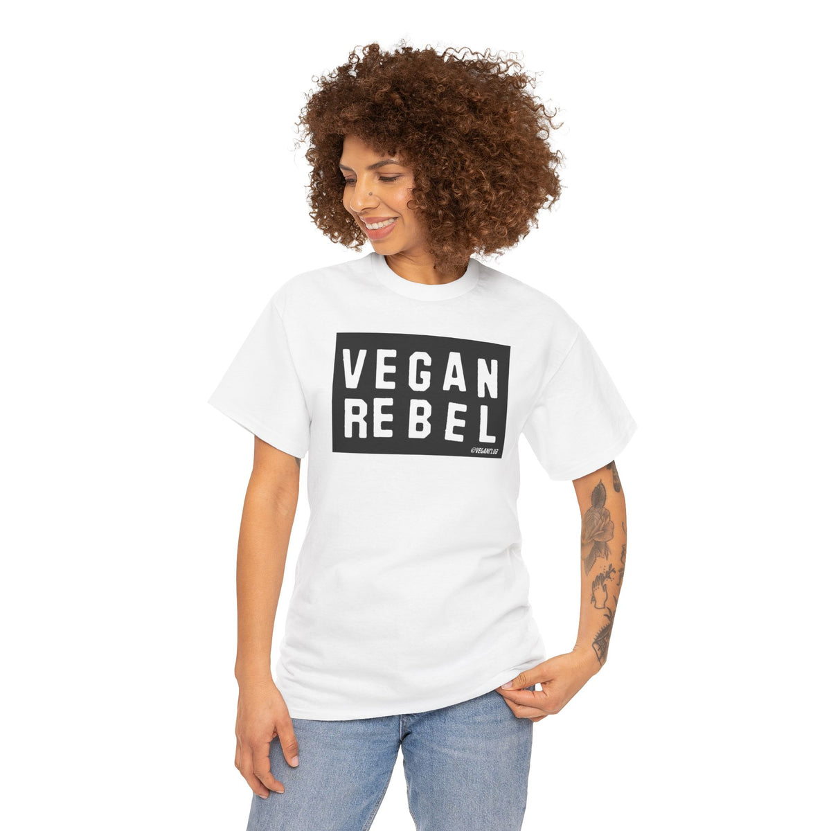 Vegan Rebel T-shirt - Unisex Heavy Cotton Tee