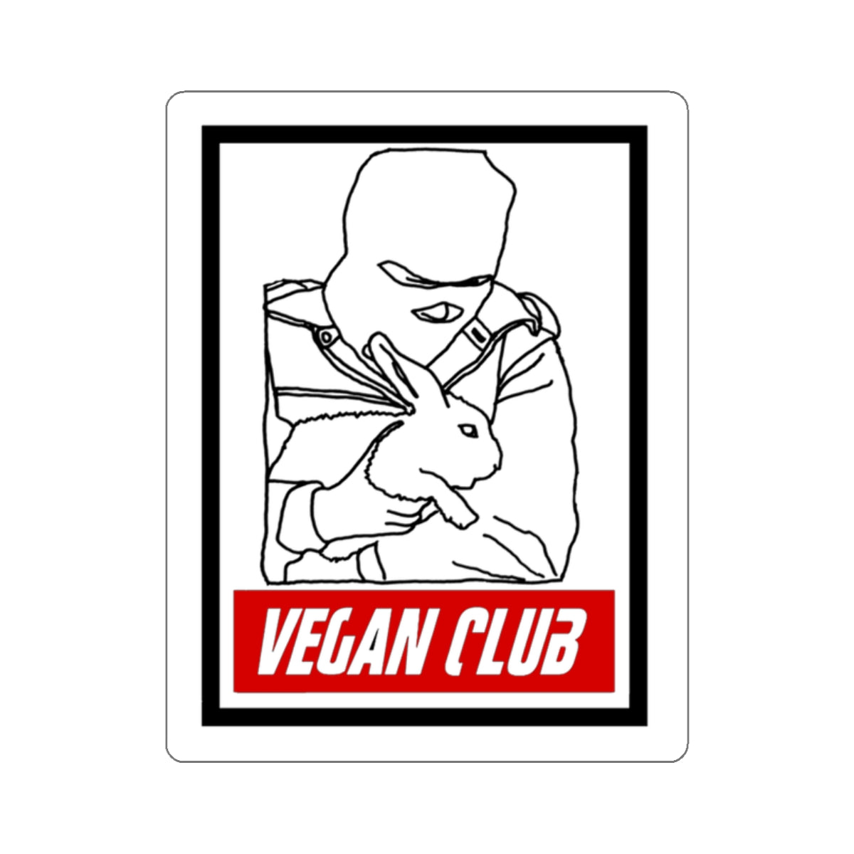 ALF Rabbit Rescue — Vegan Club sticker