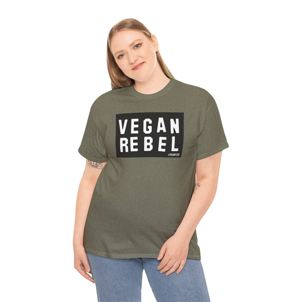 Vegan Rebel T-shirt - Unisex Heavy Cotton Tee