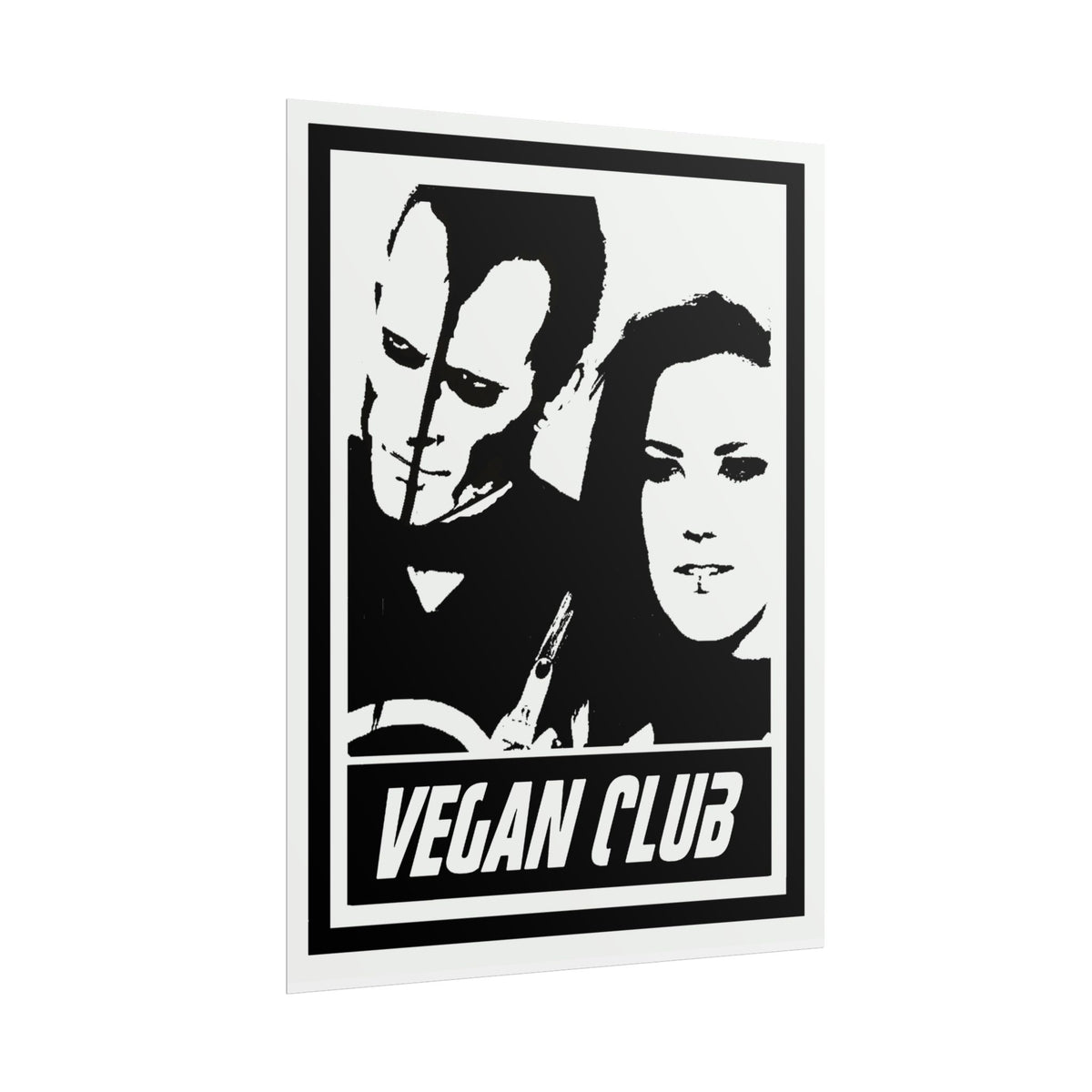 Vegan Club Poster - Alissa White Gluz & Doyle Wolfgang couple