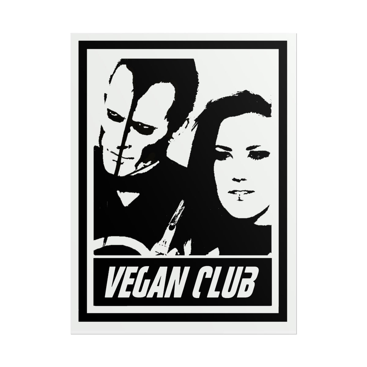 Vegan Club Poster - Alissa White Gluz & Doyle Wolfgang couple