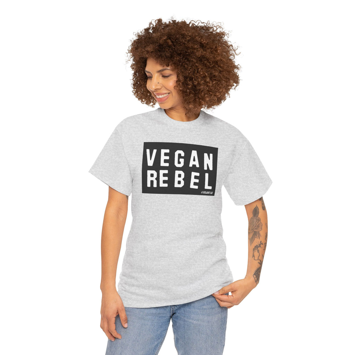 Vegan Rebel T-shirt - Unisex Heavy Cotton Tee