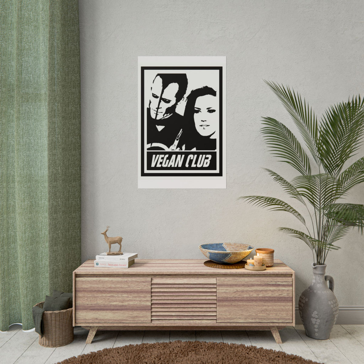 Vegan Club Poster - Alissa White Gluz & Doyle Wolfgang couple