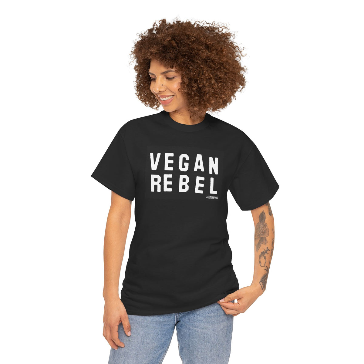 Vegan Rebel T-shirt - Unisex Heavy Cotton Tee