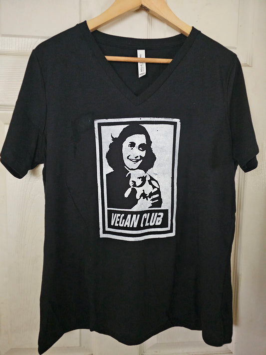 Anna Frank Vegan Club T-shirt | Animal Rights Shirt