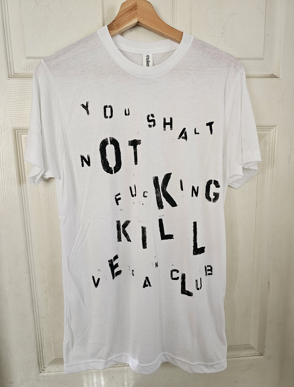 You Shalt Not Fucking Kill Vegan Club t-shirt