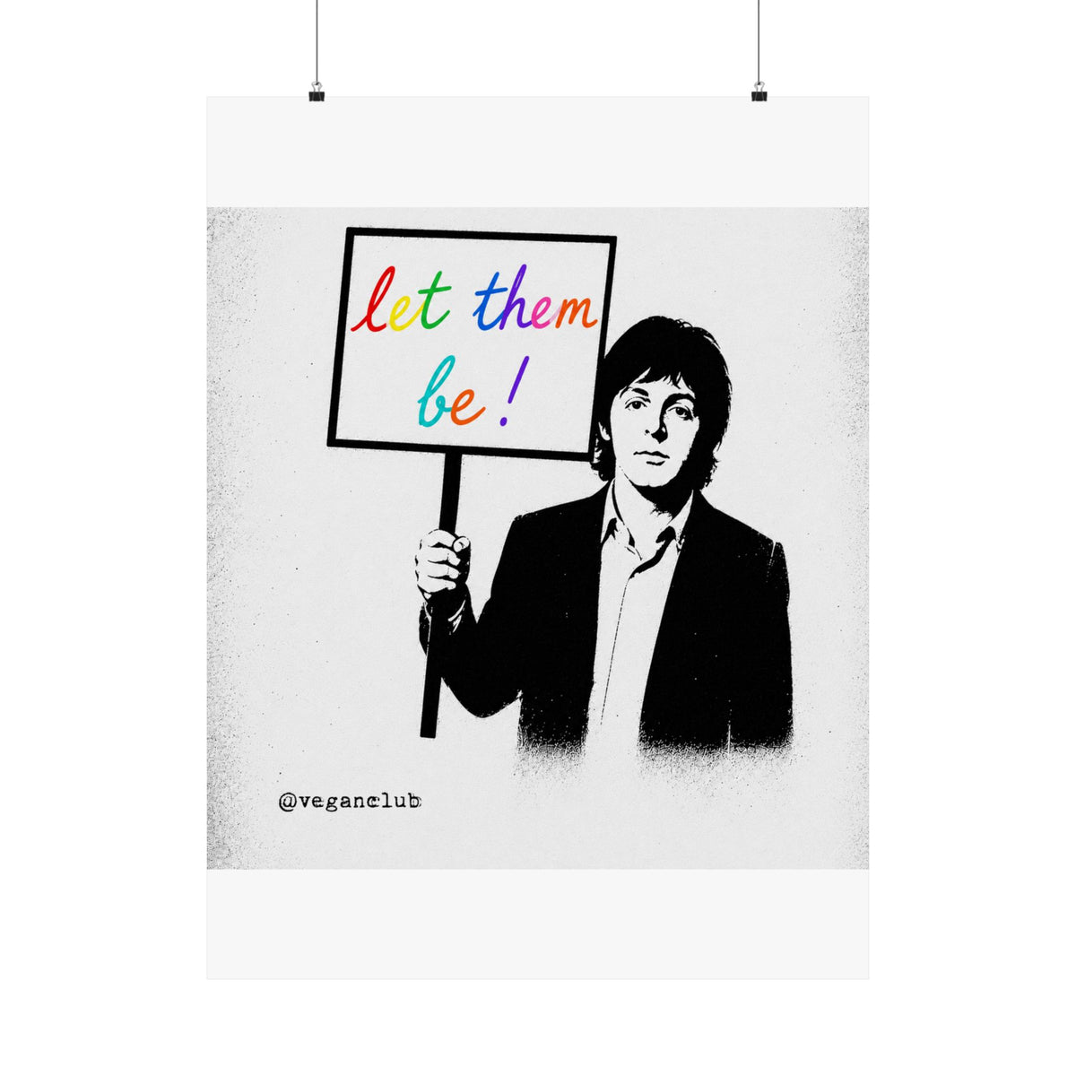 Let Them Be Protest Poster