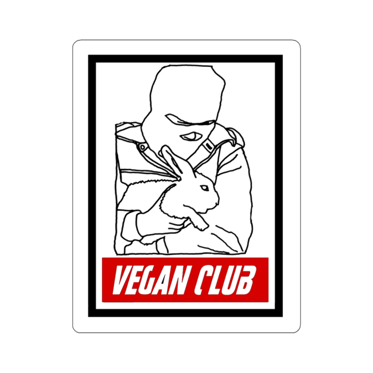 ALF Rabbit Rescue — Vegan Club sticker