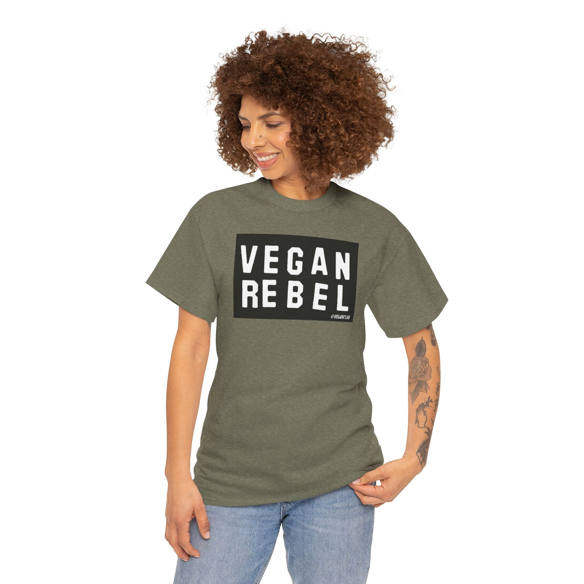 Vegan Rebel T-shirt - Unisex Heavy Cotton Tee