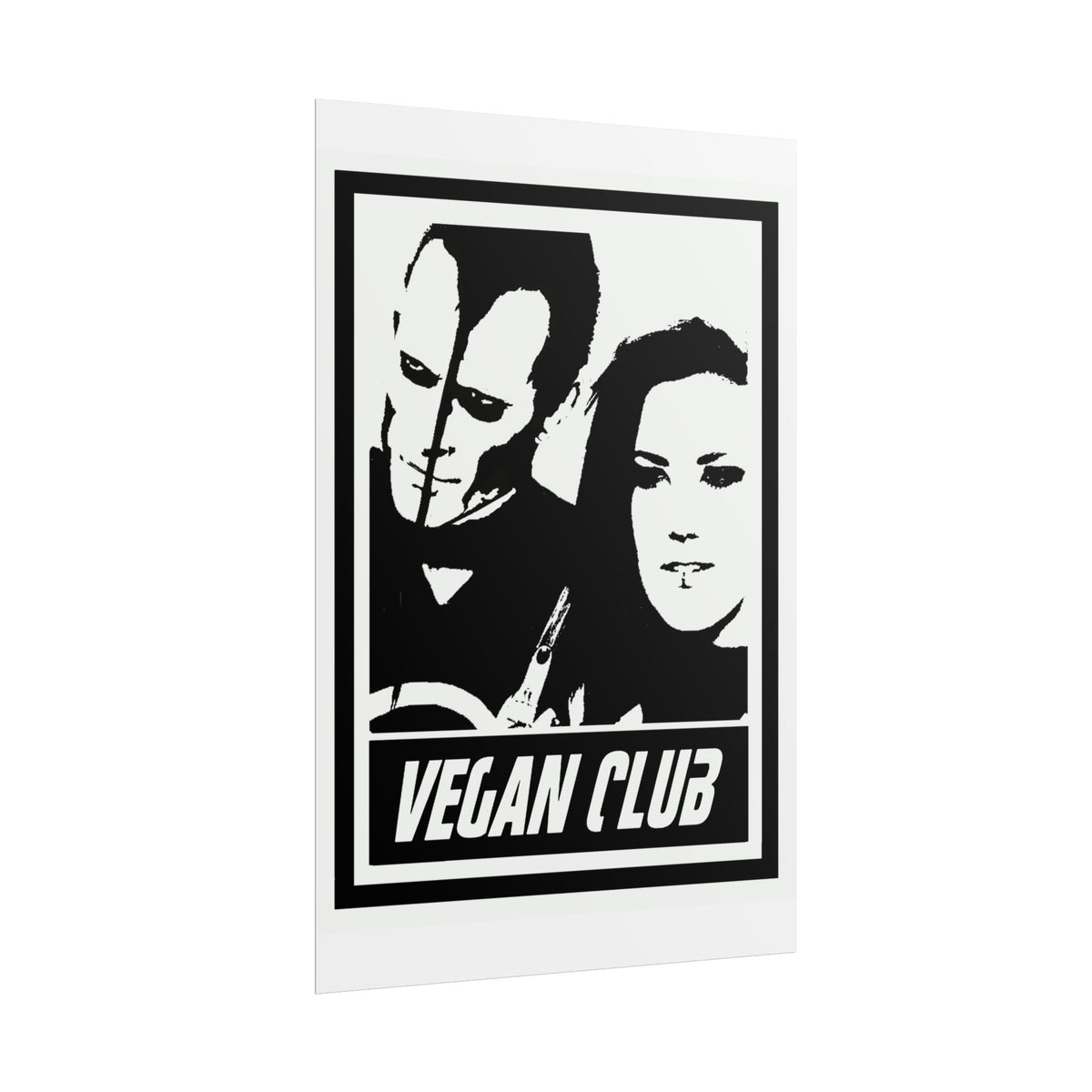 Vegan Club Poster - Alissa White Gluz & Doyle Wolfgang couple