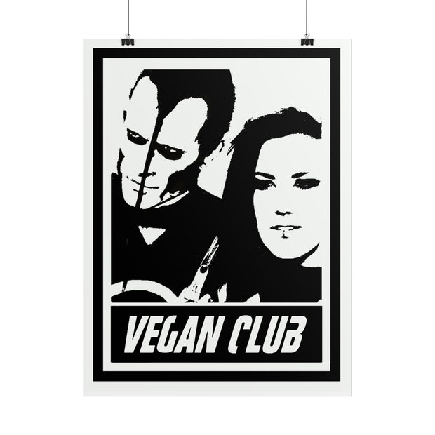 Vegan Club Poster - Alissa White Gluz & Doyle Wolfgang couple