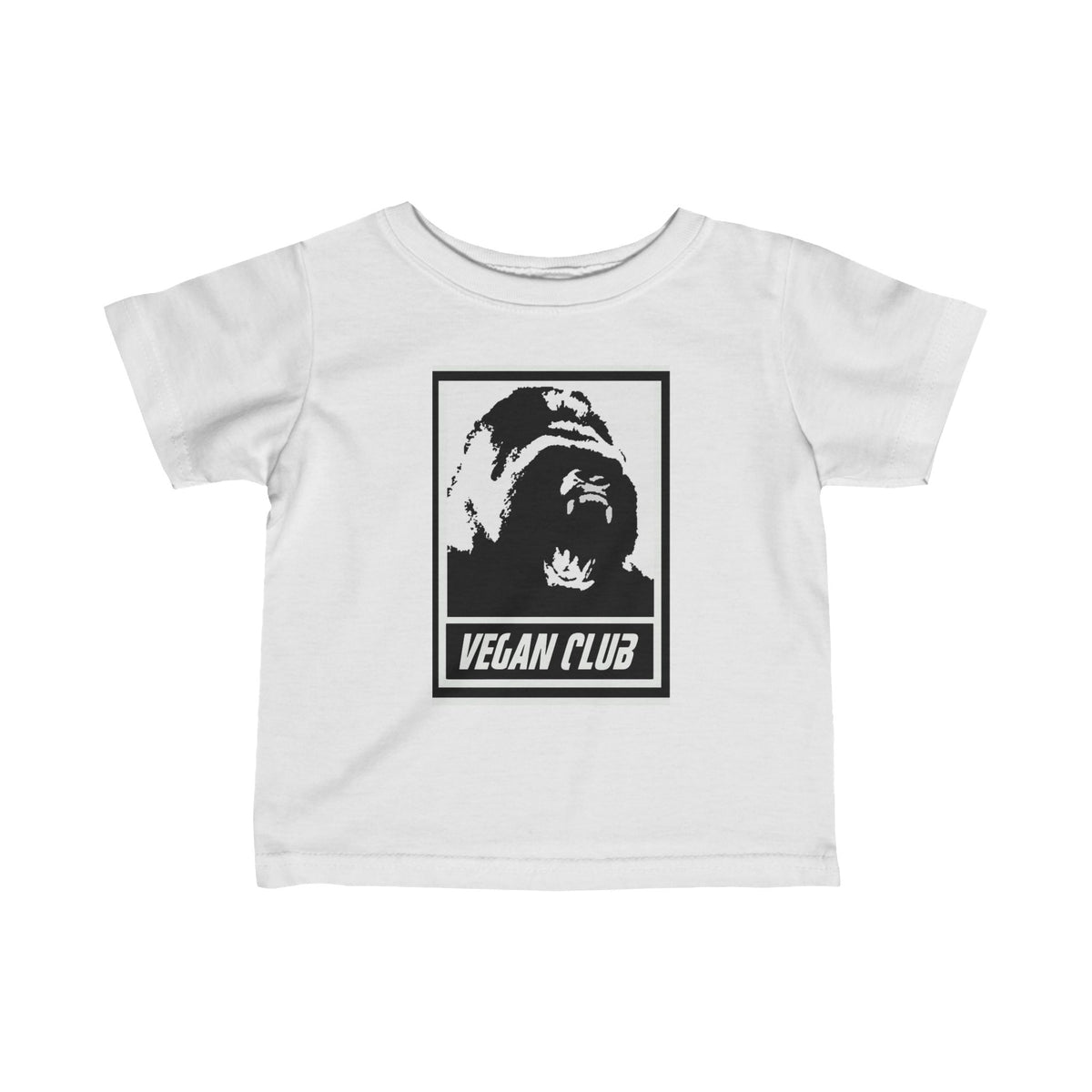 Infant Tee - Vegan Club Gorilla Print