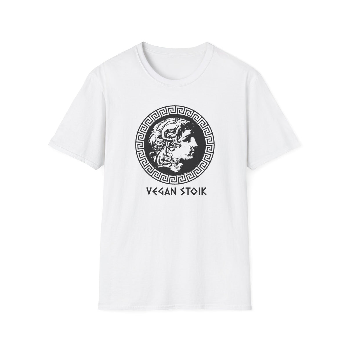 Unisex T-Shirt "Vegan Stoik", Ancient Wisdom, Modern Compassion - Stoic Forever