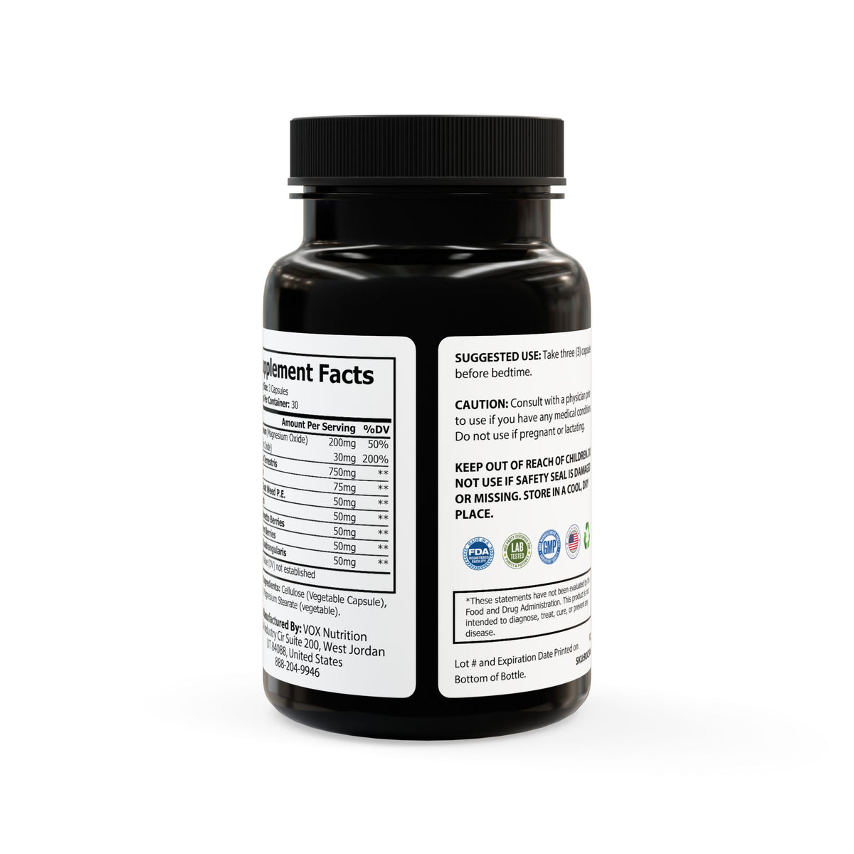 Vegan Club Magnesium Zinc Supplement (90 Capsules)