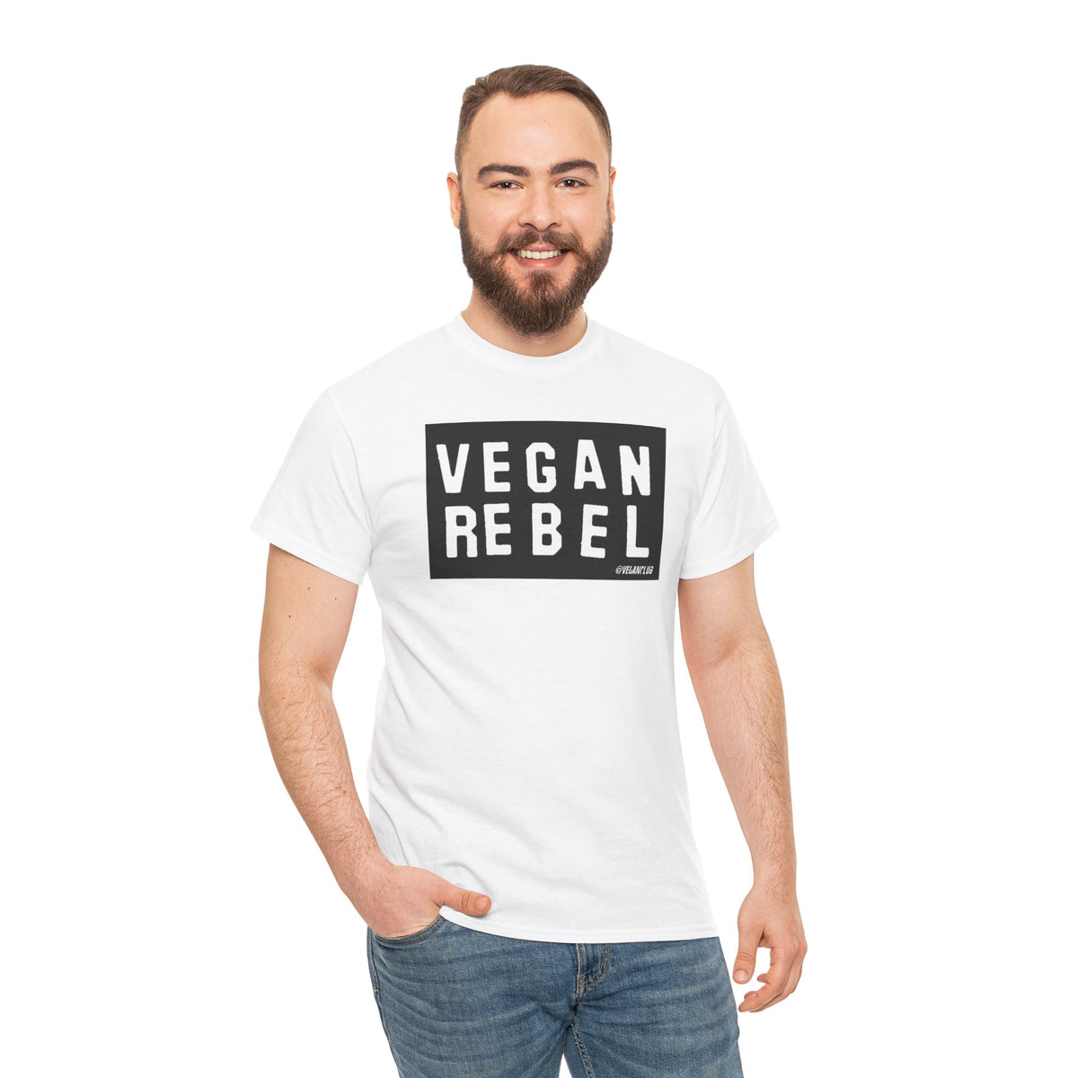 Vegan Rebel T-shirt - Unisex Heavy Cotton Tee