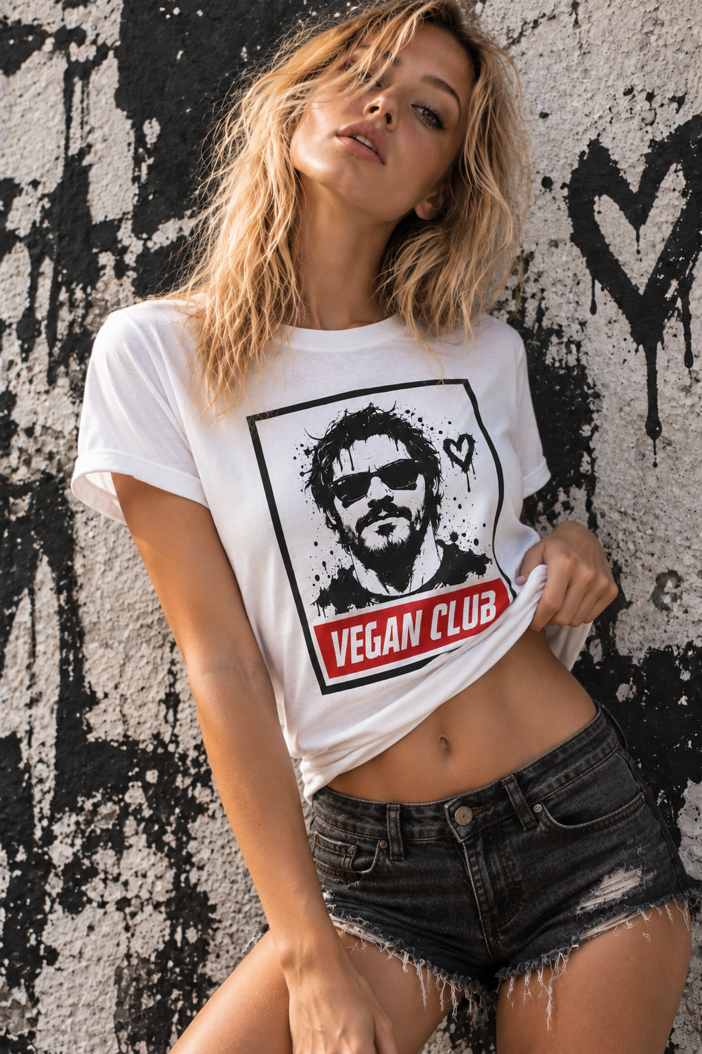 Add Your Personalized Design on a Vegan Club Crew Unisex T-shirt