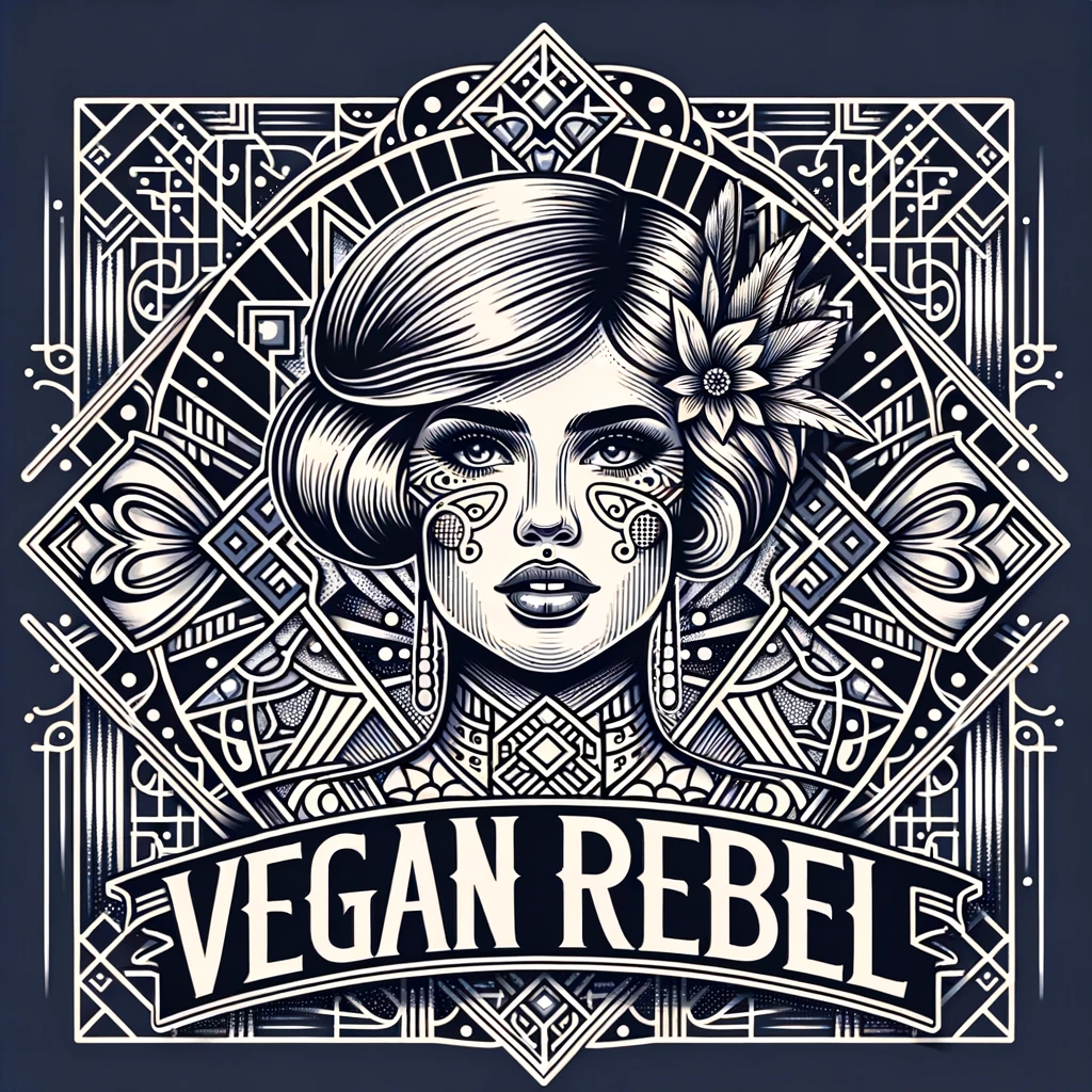 Vegan Rebel Art Deco Signed Ltd. Print