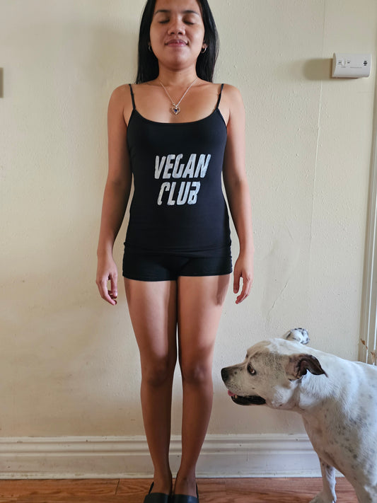 Vegan Club Tank Top Summer Style