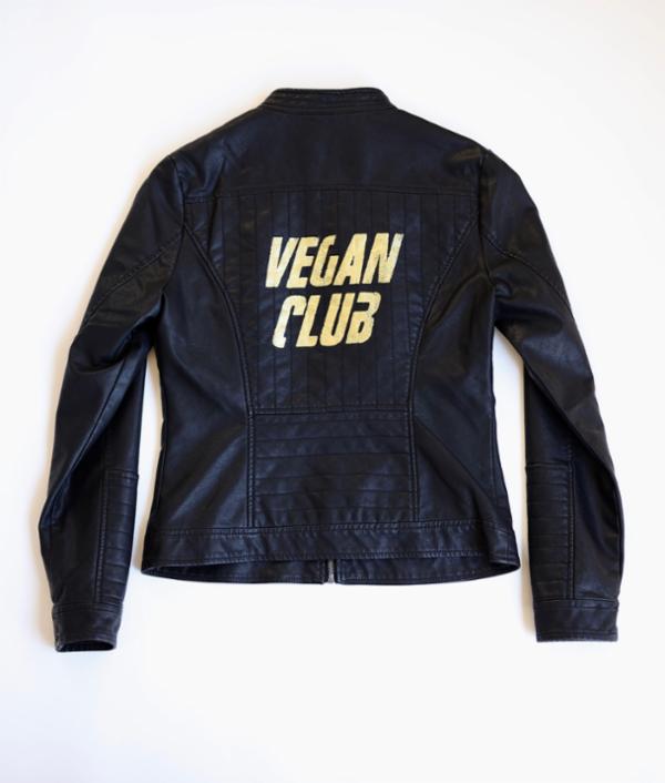 SOLD OUT - Vegan Club Black Faux Leather Jacket