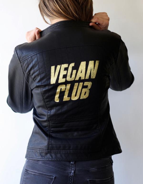 SOLD OUT - Vegan Club Black Faux Leather Jacket