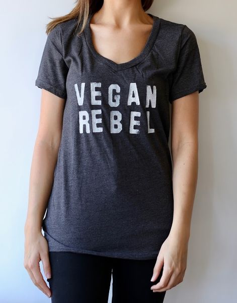 Vegan Rebel Women's V-Neck T-shirt