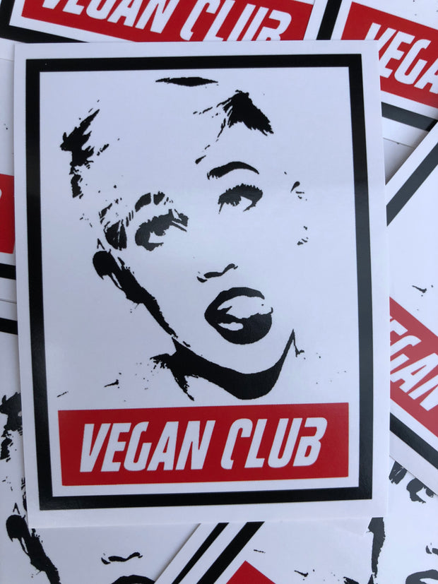 SOLD OUT - 12 Vegan Club Miley Cyrus Stickers
