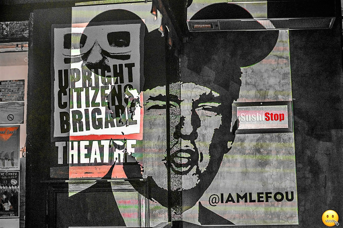 Street Art NewsPrint Poster Trump Mickey Mouse Operation {LE FOU} Signed L3f0u approx 36" x 36" - pic by @chefitophoto