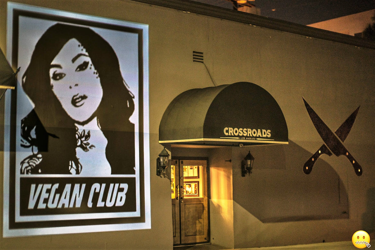 Live Mural Projection Indoor & Outdoor featuring Anti-Trump in LA