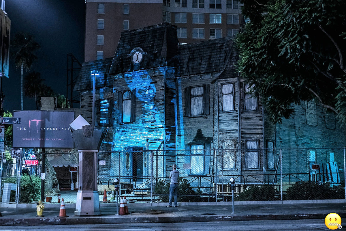 Live Mural Projection Indoor & Outdoor featuring Anti-Trump in LA