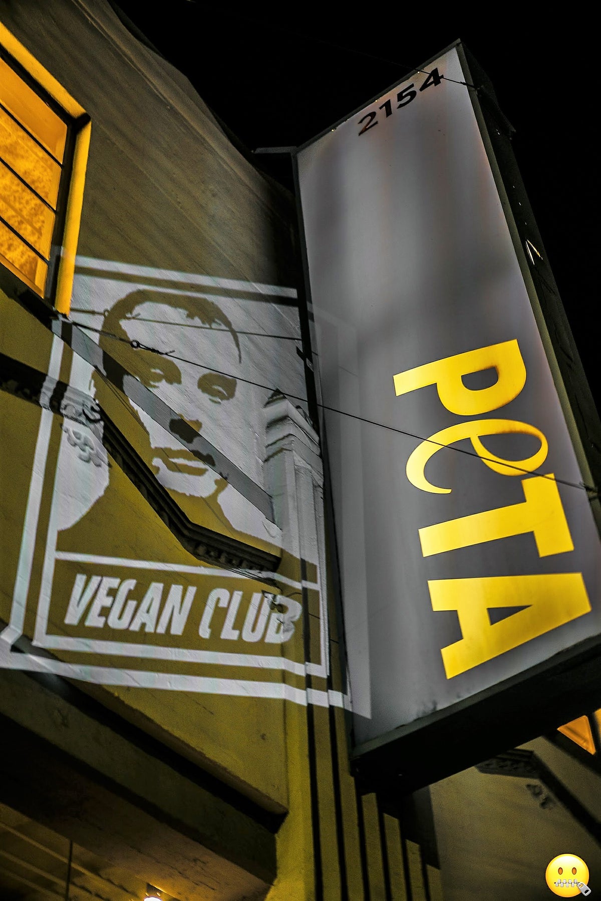 Live Mural Projection Indoor & Outdoor featuring Anti-Trump in LA