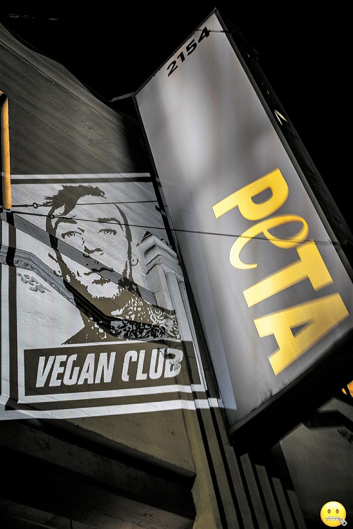 Live Mural Projection Indoor & Outdoor featuring Anti-Trump in LA