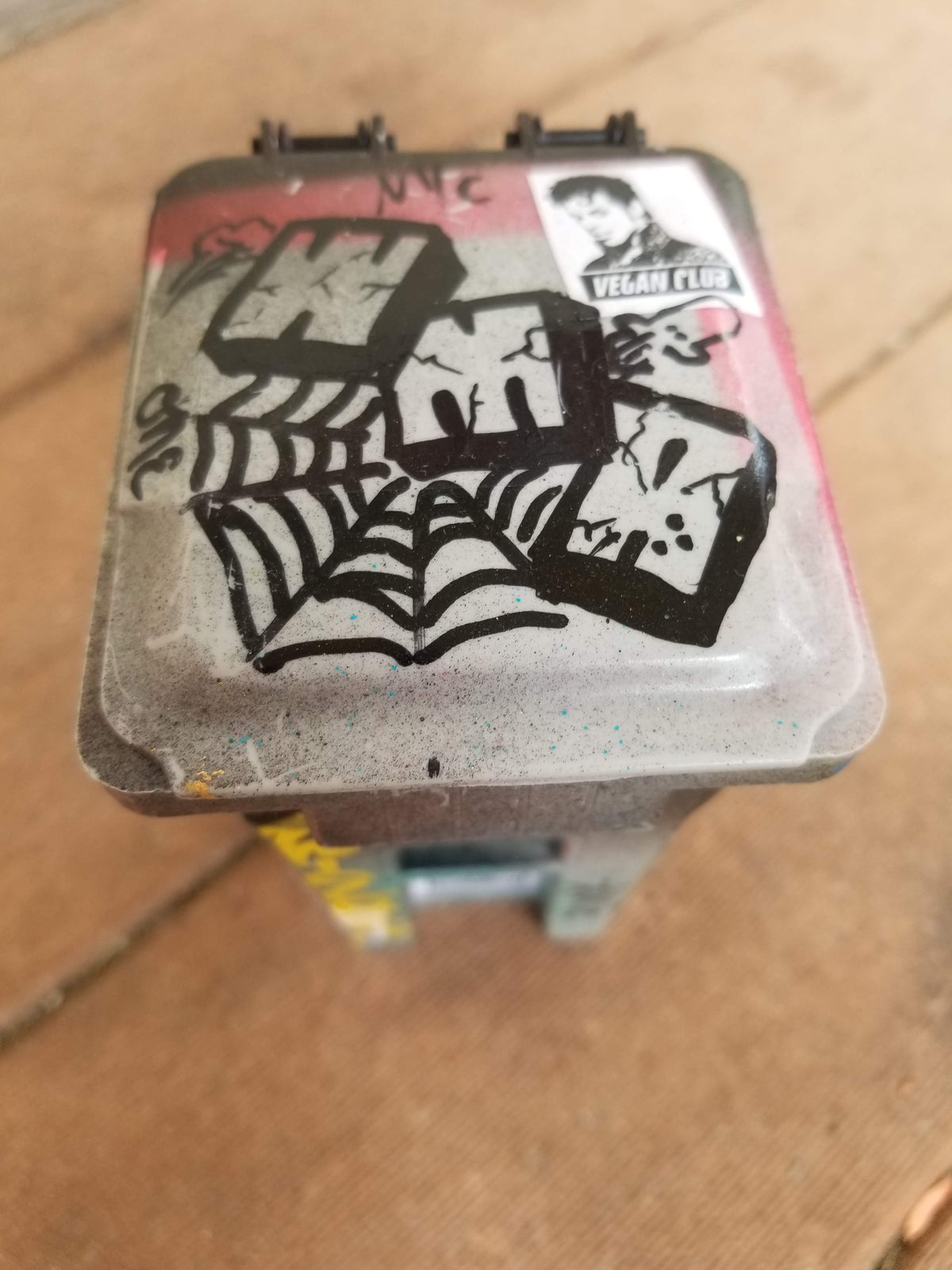 Trash Can tagged by Vegan Club, art by @_actions_not_words