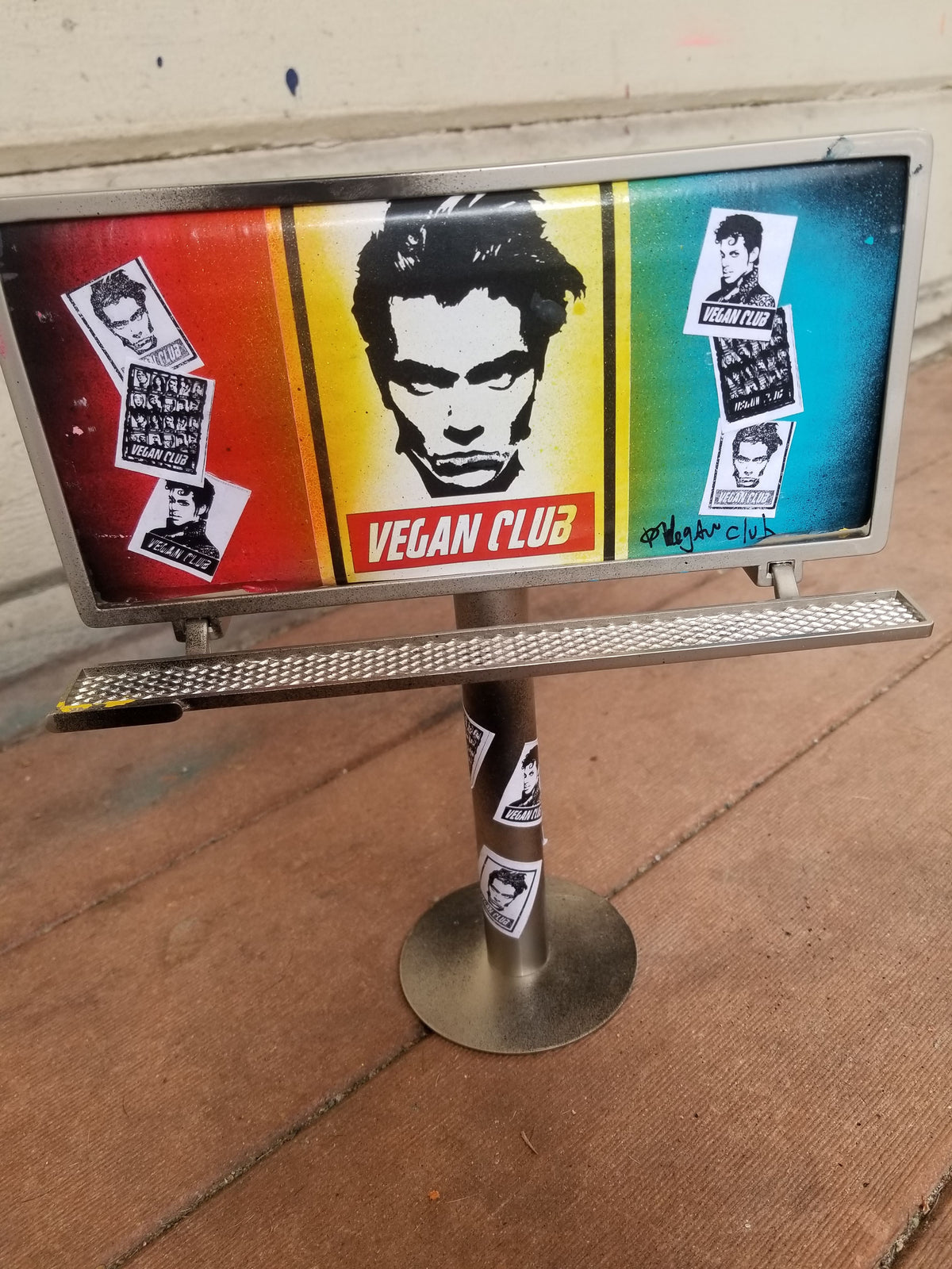Billboard tagged by Vegan Club, art by @_actions_not_words