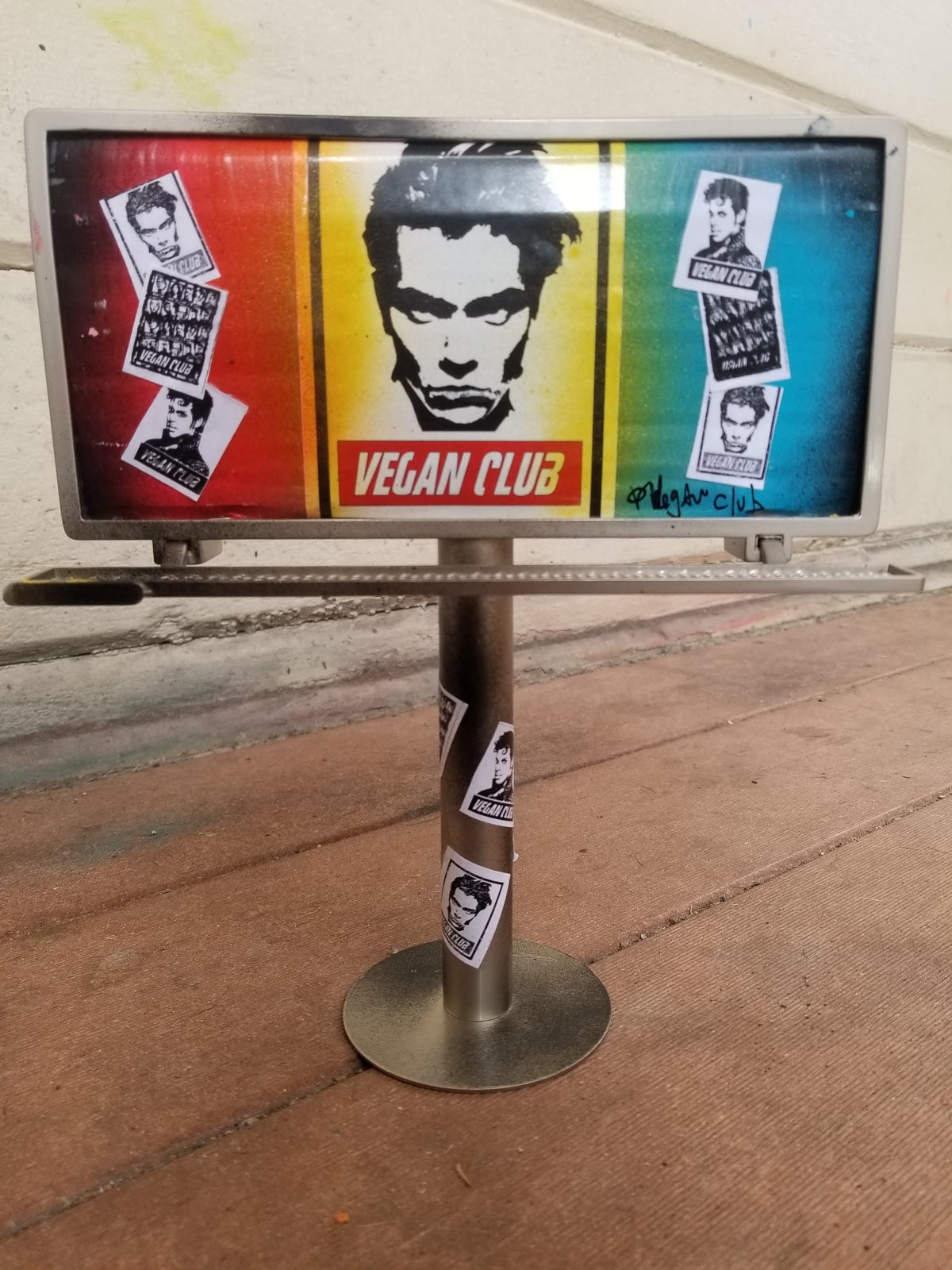 Billboard tagged by Vegan Club, art by @_actions_not_words