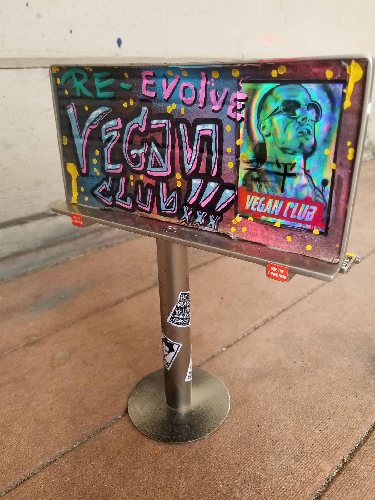 Billboard tagged by Vegan Club, art by @_actions_not_words