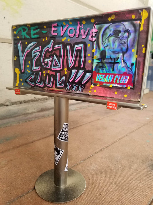 Billboard tagged by Vegan Club, art by @_actions_not_words