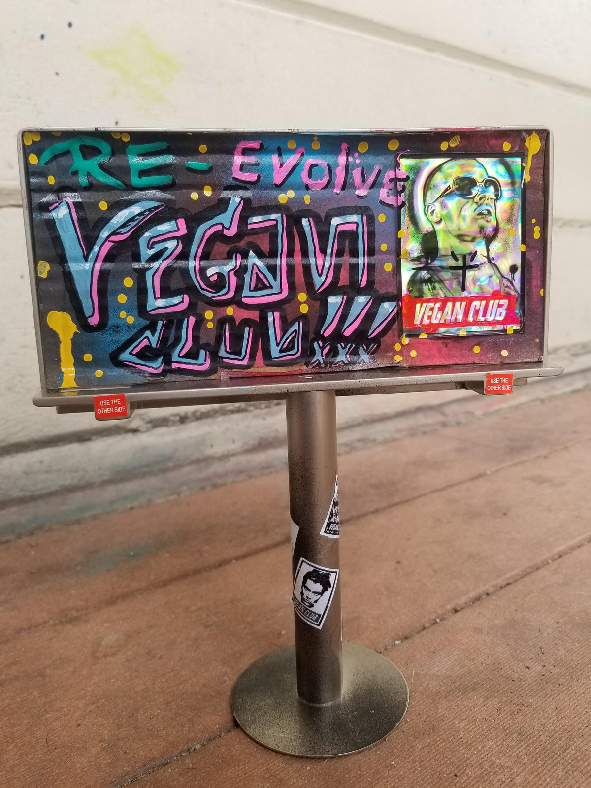 Billboard tagged by Vegan Club, art by @_actions_not_words
