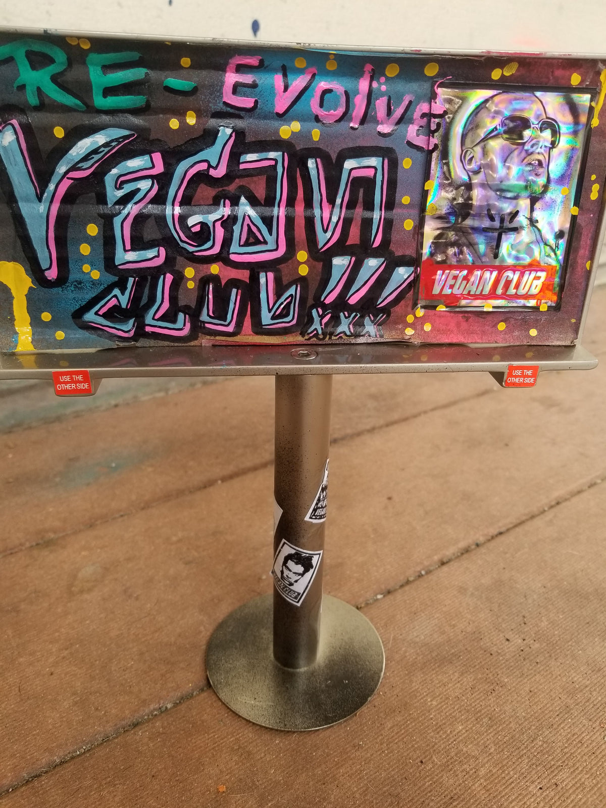 Billboard tagged by Vegan Club, art by @_actions_not_words