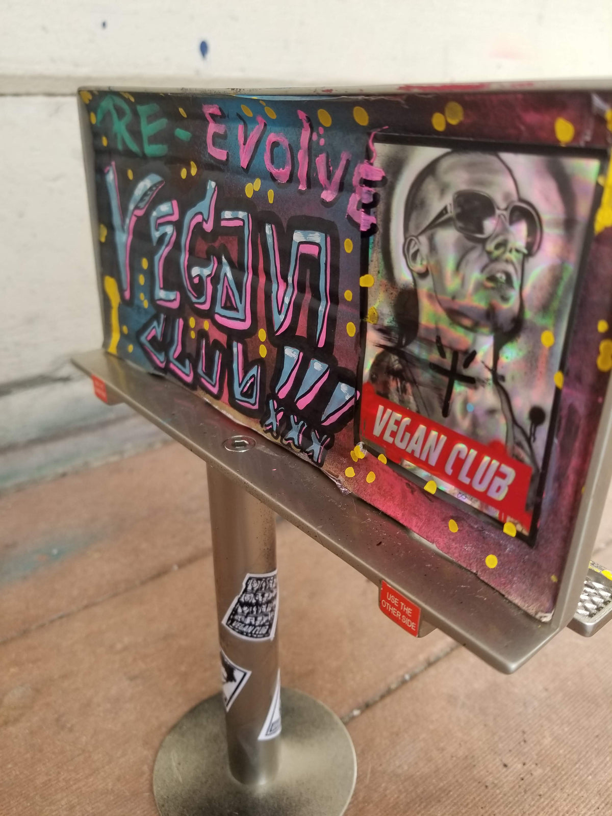Billboard tagged by Vegan Club, art by @_actions_not_words