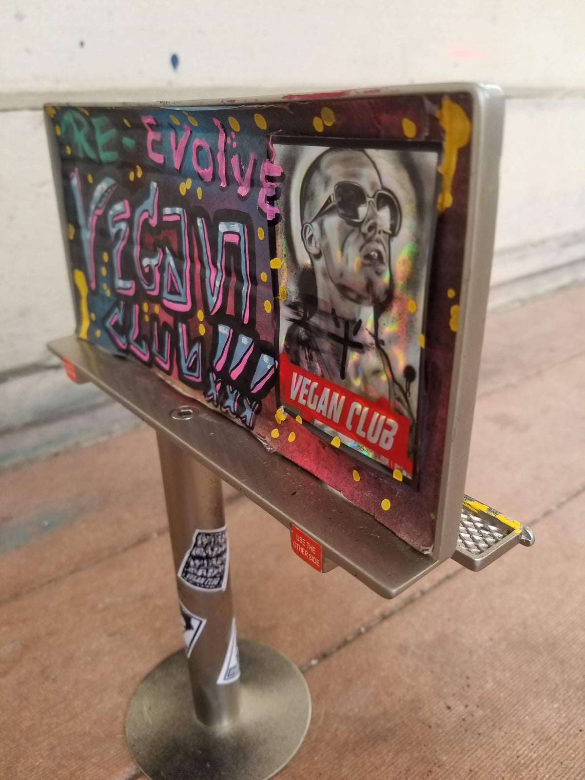 Billboard tagged by Vegan Club, art by @_actions_not_words