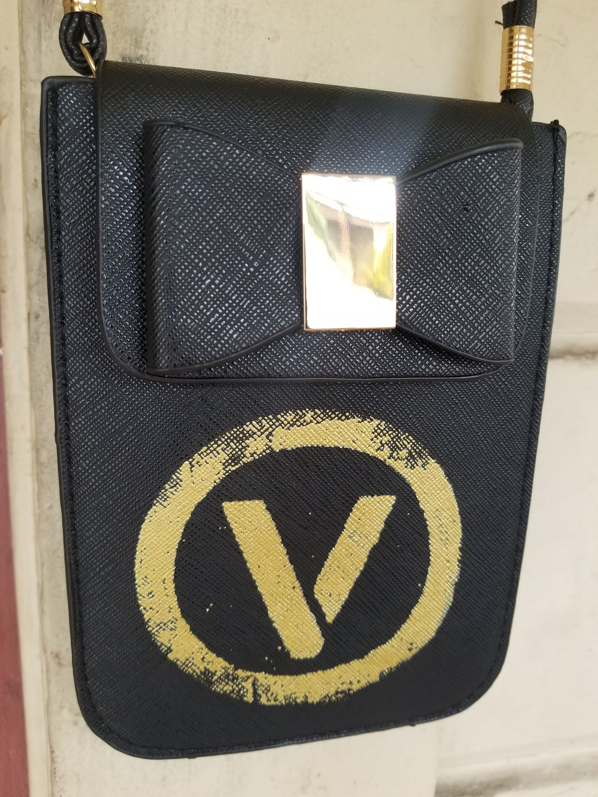 Up-cycled Vegan Leather Black Bag